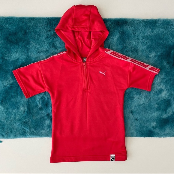 Puma Toddler Girl Short Sleeve Hoodie Dress Size 2T - Picture 2 of 10